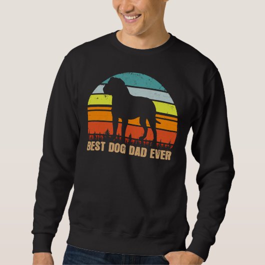 Bester Hund-Vater je Rottweiler Lover Sweatshirt (Vorderseite)