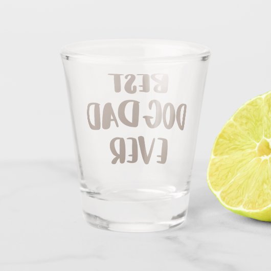 Bester Hund-Vater je Schnapsglas (Rückseite)