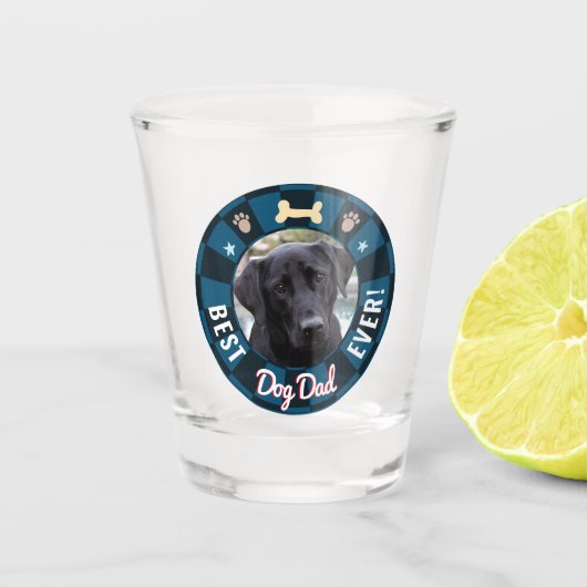 Bester Hund-Vater je Schnapsglas (Vorderseite)