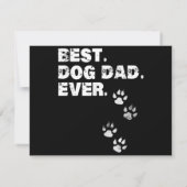 Bester Hund Vater je Shirt Geschenk für den Vatert (Rückseite)