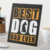 Bester Hund-Vater je Sockelschild (In Situ)