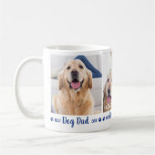 Bester Hund Vater je Spaß Blue 3 Foto Kaffeetasse (Links)
