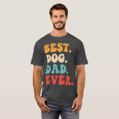 Bester Hund-Vater je T-Shirt (Vorne ganz)