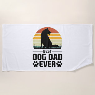 Bester Hund-Vater je T - Shirt 3 Strandtuch