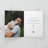 Bester Hund-Vater je | Vatertag-Foto Karte (Innenseite)