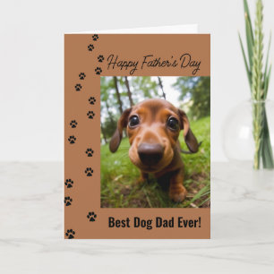 Bester Hund-Vater je Vatertag Hund-Foto Karte