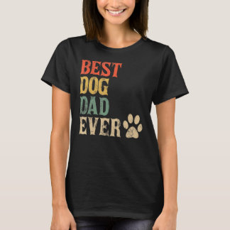 Bester Hund Vater je Vintager Hund Daddy Retro Dog T-Shirt