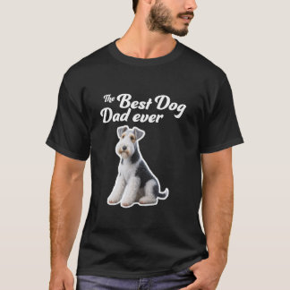 Bester Hund Vater je - Wire Fox Terrier T-Shirt