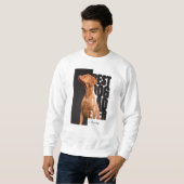 Bester Hund-Vater jedes Zitat Personalisiertes Fot Sweatshirt (Vorne ganz)