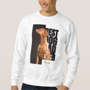 Bester Hund-Vater jedes Zitat Personalisiertes Fot Sweatshirt
