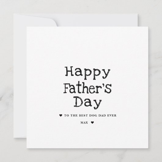 Bester Hund-Vater | Kinderkarte (Rückseite)