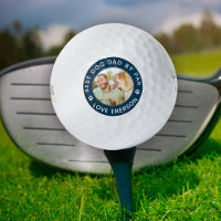 Bester Hund-Vater nach Par Foto Navy Blue