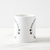 Bester Hund Vater Paw druckt Personalisiertes Foto Kaffeetasse (Mittel)