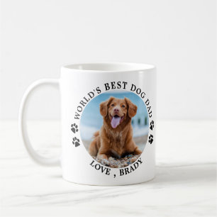 Bester Hund Vater Paw druckt Personalisiertes Foto Kaffeetasse