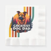 Bester Hund-Vater Serviette (Vorderseite)