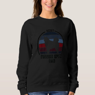 Bester Hund Vater Vater Vintag Finnisch Spitz Sweatshirt