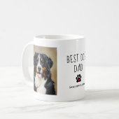 Bester Hund-Vater | Zwei Foto handgeschriebener Te Kaffeetasse (Vorderseite Links)