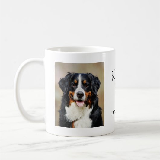 Bester Hund-Vater | Zwei Foto handgeschriebener Te Kaffeetasse (Links)