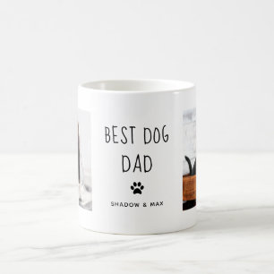 Bester Hund-Vater   Zwei handgeschriebene Fotos Kaffeetasse