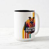 Bester Hund-Vater Zweifarbige Tasse (VorderseiteRechts)