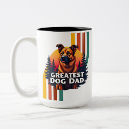 Bester Hund-Vater Zweifarbige Tasse