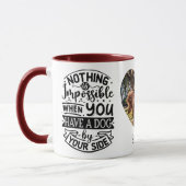 Bester Hunde Freund Name Foto Benutzerdefiniert Pe Tasse (Links)
