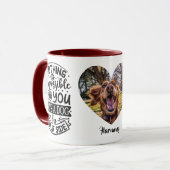 Bester Hunde Freund Name Foto Benutzerdefiniert Pe Tasse (Vorderseite Links)