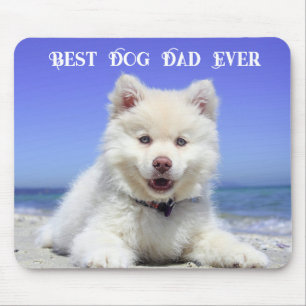 Bester Hunde-Vater Aller Zeiten Foto Haustier Spaß Mousepad