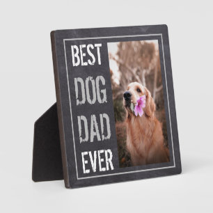 Bester Hunde-Vater Aller Zeiten Foto Rustikales Sc Fotoplatte
