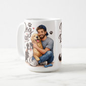 Bester Hunde-Vater Aller Zeiten Kaffeetasse – Gesc (Vorderseite Links)