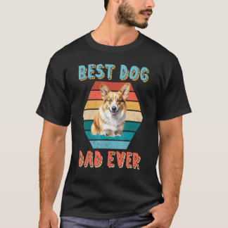 Bester Hunde-Vater Aller Zeiten Pembroke Welsh Cor T-Shirt