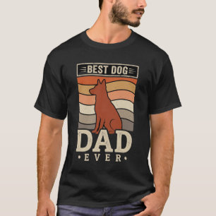 Bester Hunde-Vater Aller Zeiten Retro-Silhouette T-Shirt