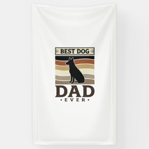 Bester Hunde-Vater Aller Zeiten Vintage Hunde Lieb Banner