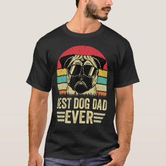 Bester Hunde-Vater aller Zeiten Vintage Vatertag H T-Shirt