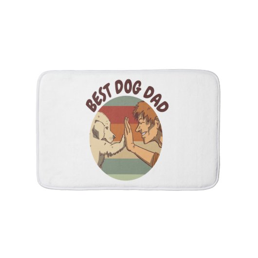 Bester Hunde-Vater Badematte (Vorderseite)