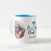 Bester Hunde-Vater je 2-Foto-Tasse Zweifarbige Tasse (Vorderseite Links)