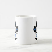 Bester Hunde-Vater Pfotenabdruck Kaffeetasse (Mittel)