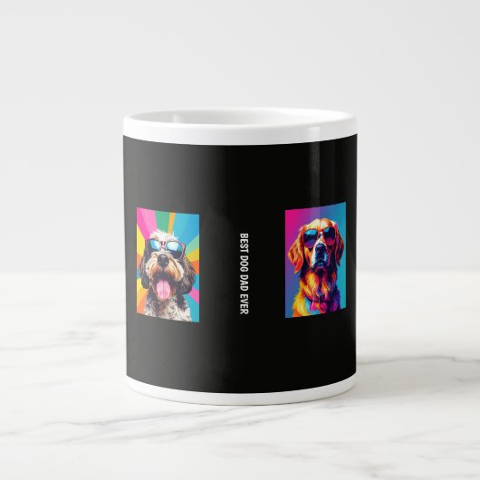 Bester Hunde-Vater überhaupt Jumbo-Tasse (Vorderseite)