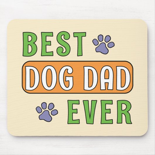 Bester Hunde-Vater überhaupt Mousepad (Vorne)