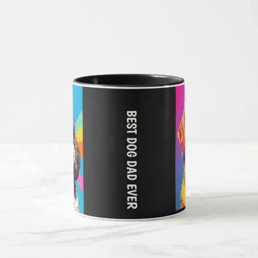 Bester Hunde-Vater überhaupt Tasse (Zentrum)