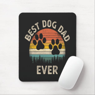 Bester Hunde-Vater überhaupt Vintage Mousepad