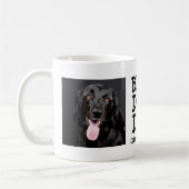 Bester Hunde-Vater / Zwei Foto- & Textbenutzerdefi Kaffeetasse (Links)