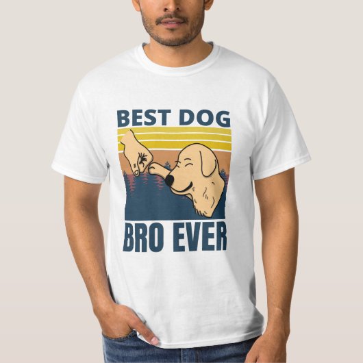 Bester Hundebro aller Zeiten - Hundeliebhaber T-Shirt (Vorderseite)