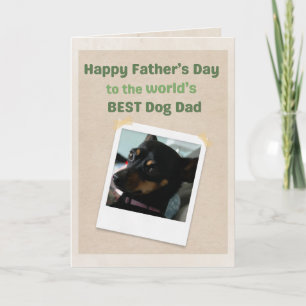Bester Hundedaddy der Welt zum besten Vatertag für Karte