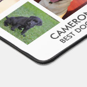 Bester Hundeelternteil, Hundeschlittenfoto-Collage Schreibtischunterlage (Ecke)