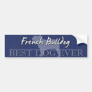Bester Hundefranzösische Bulldoggen-Autoaufkleber Autoaufkleber