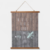 Bester Hundehüttenhirsch je Holztäfelung Wandteppich Mit Holzrahmen (Vorderseite)