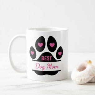 Bester Hundemama-Pfotenabdruck Kaffeetasse
