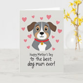 Bester Hundemutter Muttertagskarte Karte (Gelbe Blume)