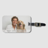 Bester Hundepapa Aller Moderner Maßgeschneiderter Gepäckanhänger (Vorderseite (Horizontal))